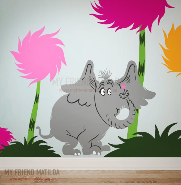 Horton the Elephant - Dr Seuss Character | Removable Wall Decals