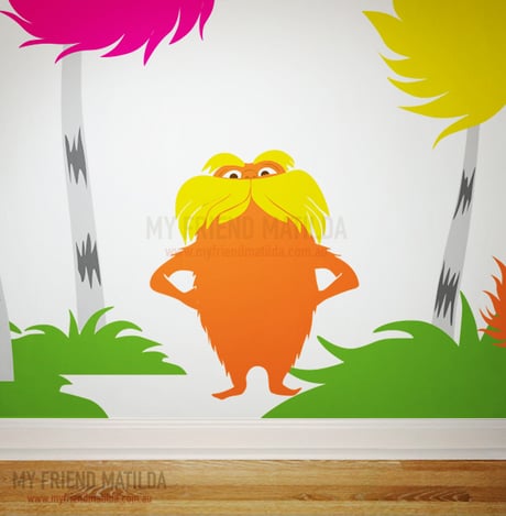 Lorax - Dr Seuss Character | Removable Wall Decals & Stickers by My ...