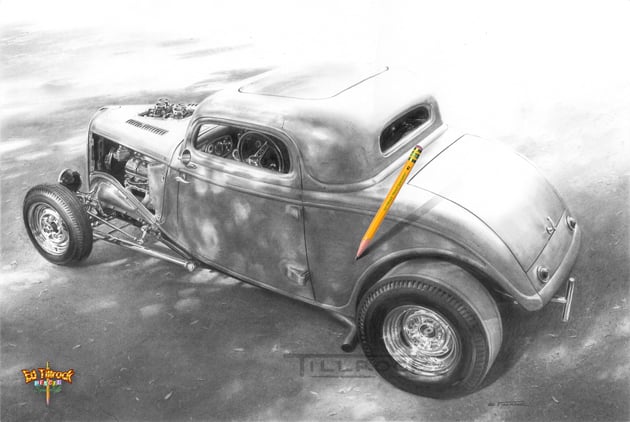 Image of "Flinger's Coupe" Signed & Numbered 20x24 Giclee' Print