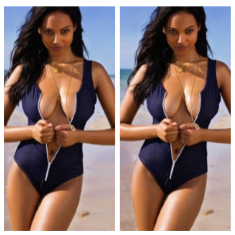 Image of Blue One Piece with Zipper