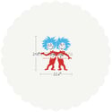 Dr Seuss Wall Decal Sticker - Thing 1 Thing 2 