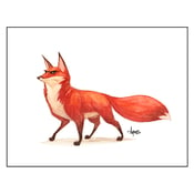 Image of "On The Watch" Red Fox Print