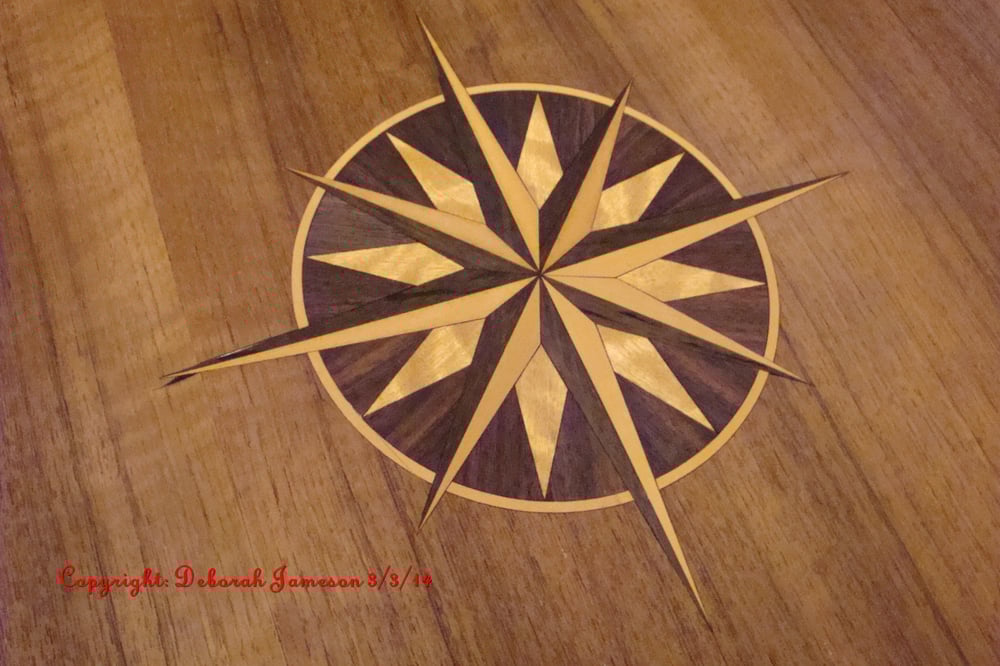 Item No. 126. Compass Star. / The Marquetry Inlay Company Limited