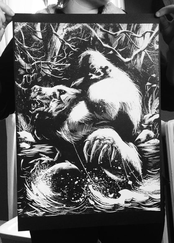 Image of Sasquatch 13x19 Screen Printed Poster