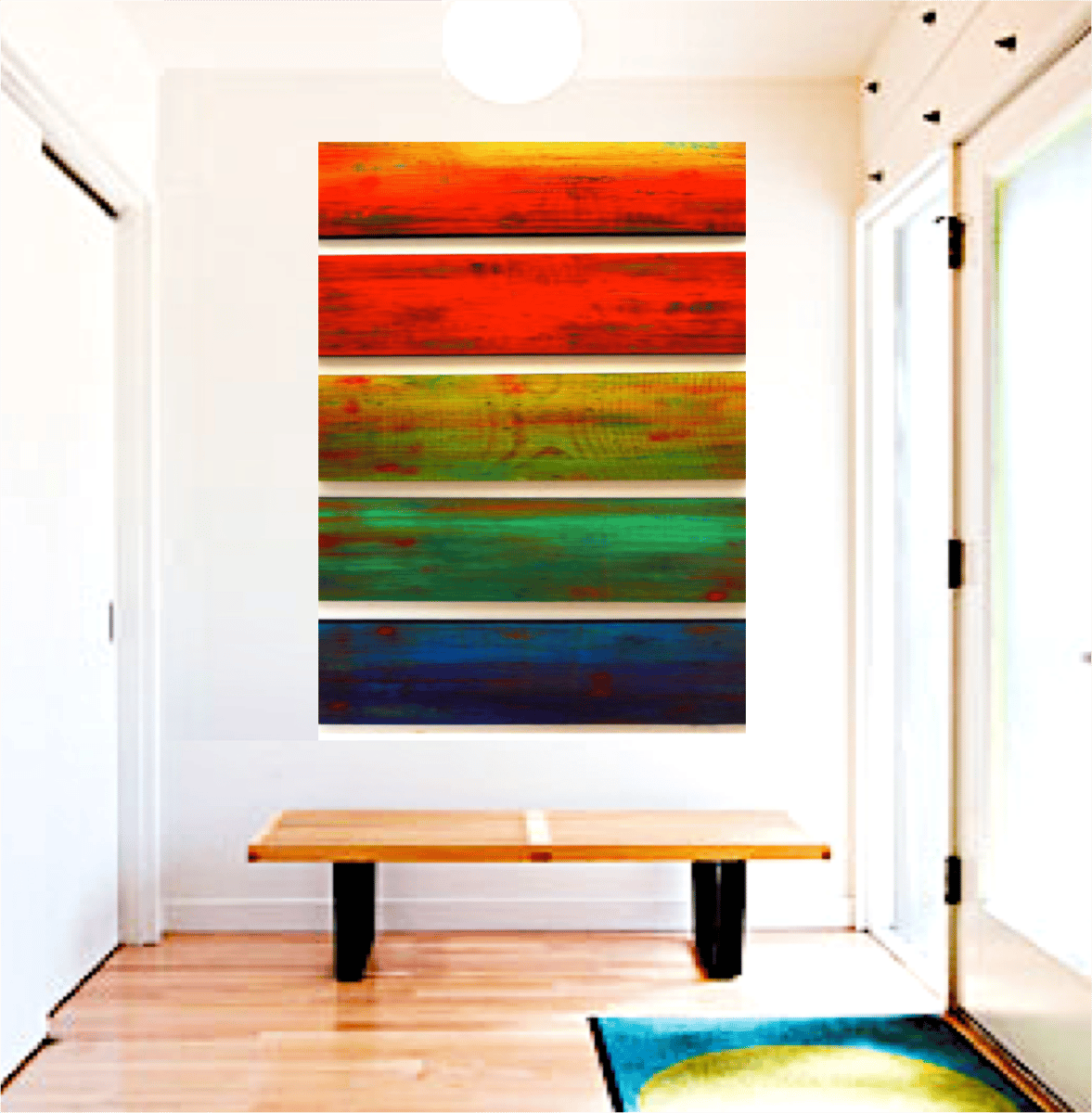 'solidarity in 5' ombre wall art original wall