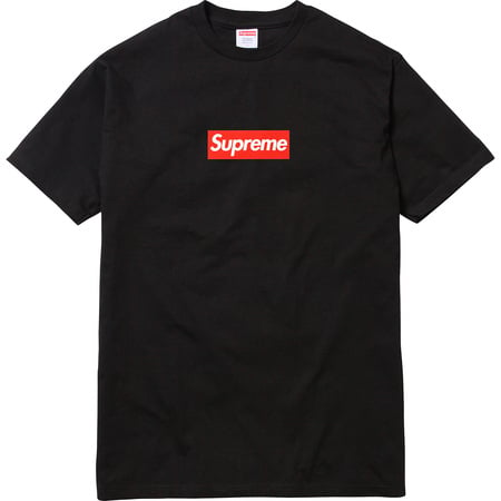 supreme box logo tee black