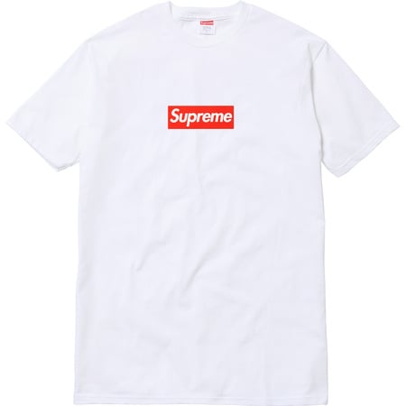 Image of Supreme box logo tee white