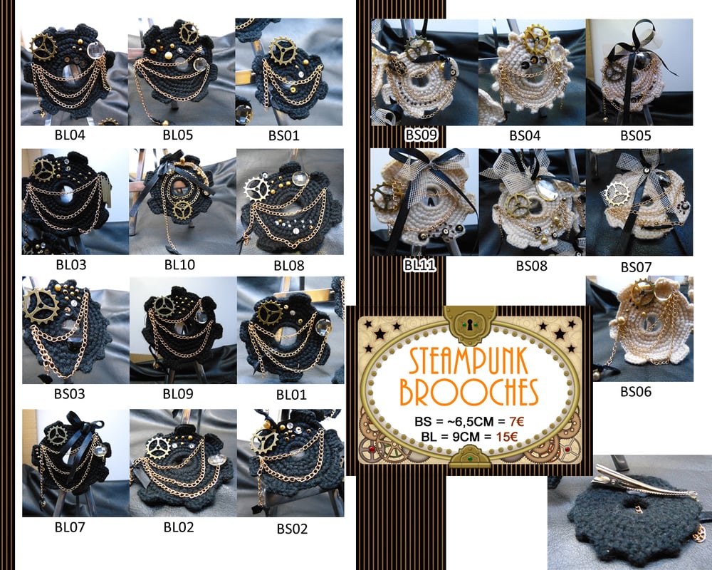 Image of Steampunk Unique Brooches