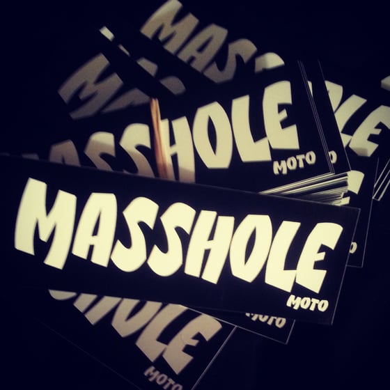 Image of Masshole - Helmet Sticker