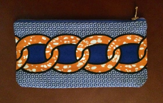 Image of African Inspired Evening Clutch (midnight blue)