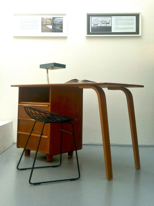Image of Cees Braakman Oak Desk for Pastoe