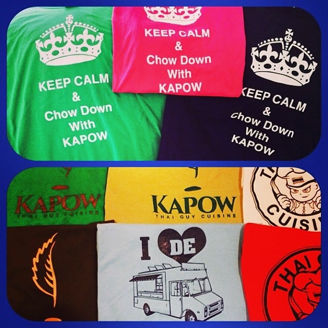 Image of Thai Guy (Red or White) or Keep Calm & Chow Down with Kapow