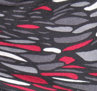 Image 3 of Short ladies skirt red wave