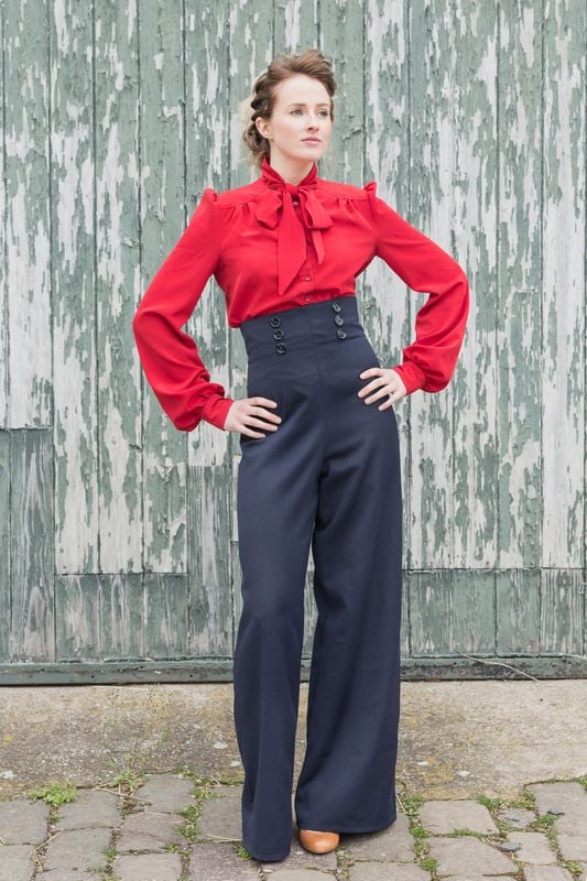 Image of Tailored High Waisted Trousers