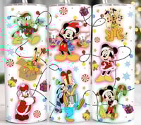 Mickey & friends Christmas 20oz subliamtion tumbler