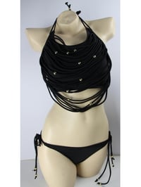 Image 2 of SYNS BEADED HALTER TOP & BIKINI BOTTOM