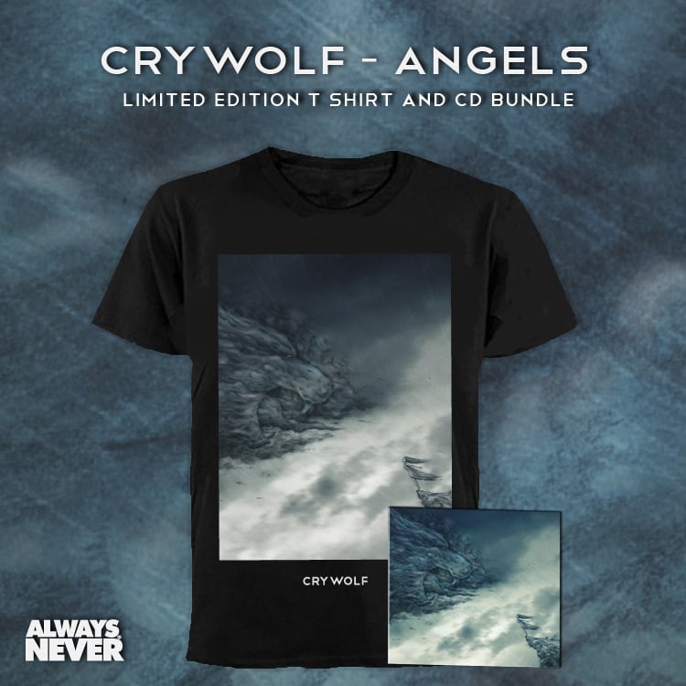 Image of Crywolf - Angels EP || Limited T shirt + Digipak CD bundle 