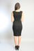 Image of The Sophia Black Midi Cocktail Dress