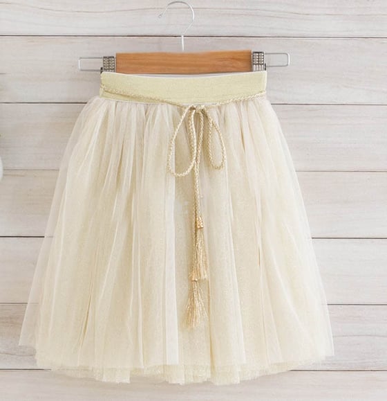 Image of Bella {Long Ballerina Tutu in Cream}