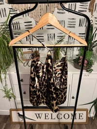 Image 5 of leopard satin set 