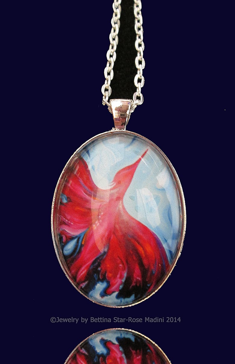 Image of Phoenix Power Pendant, oval