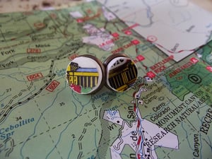 Image of Travel Map Earring