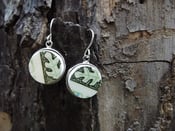 Image of Green Retro Earring 