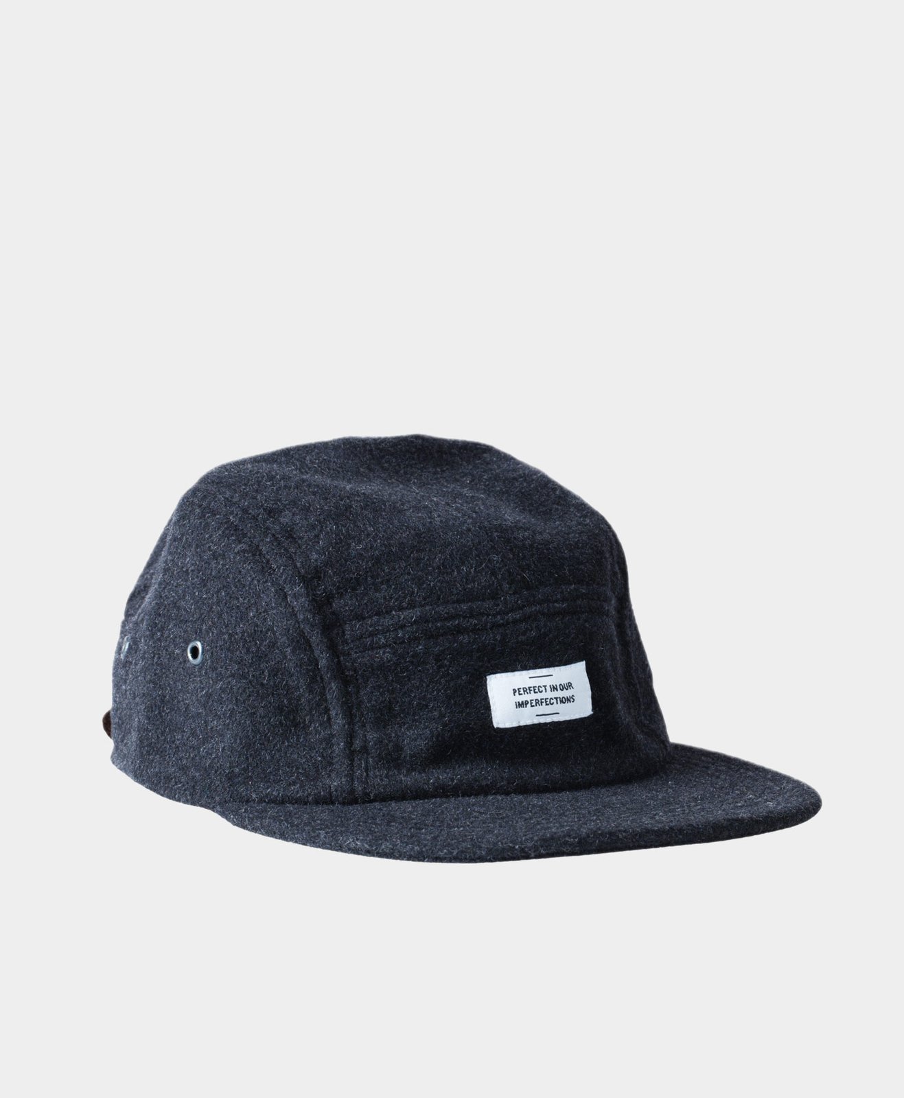 black felt baseball cap