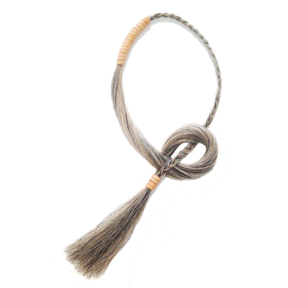 Image of Silver Grey Tassel Nacklace