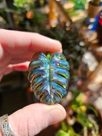Image 1 of mixed color monstera leaf pendant 🌿 ❤️