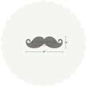 Moustache Mustache Movember Wall Decal Sticker 