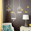 Vinyl Wall Sticker Decal Art - Three Birdcages