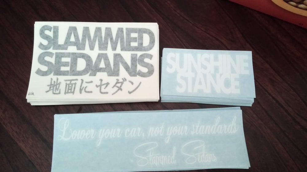 Image of Slammed Sedans Decals