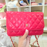 Image 1 of Red quilted crossbody