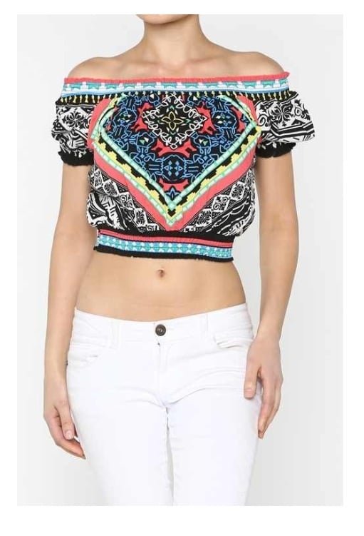 Image of Ethnic Crop Top