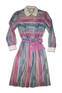 Image of 1980's Stripes and Shapes Dress