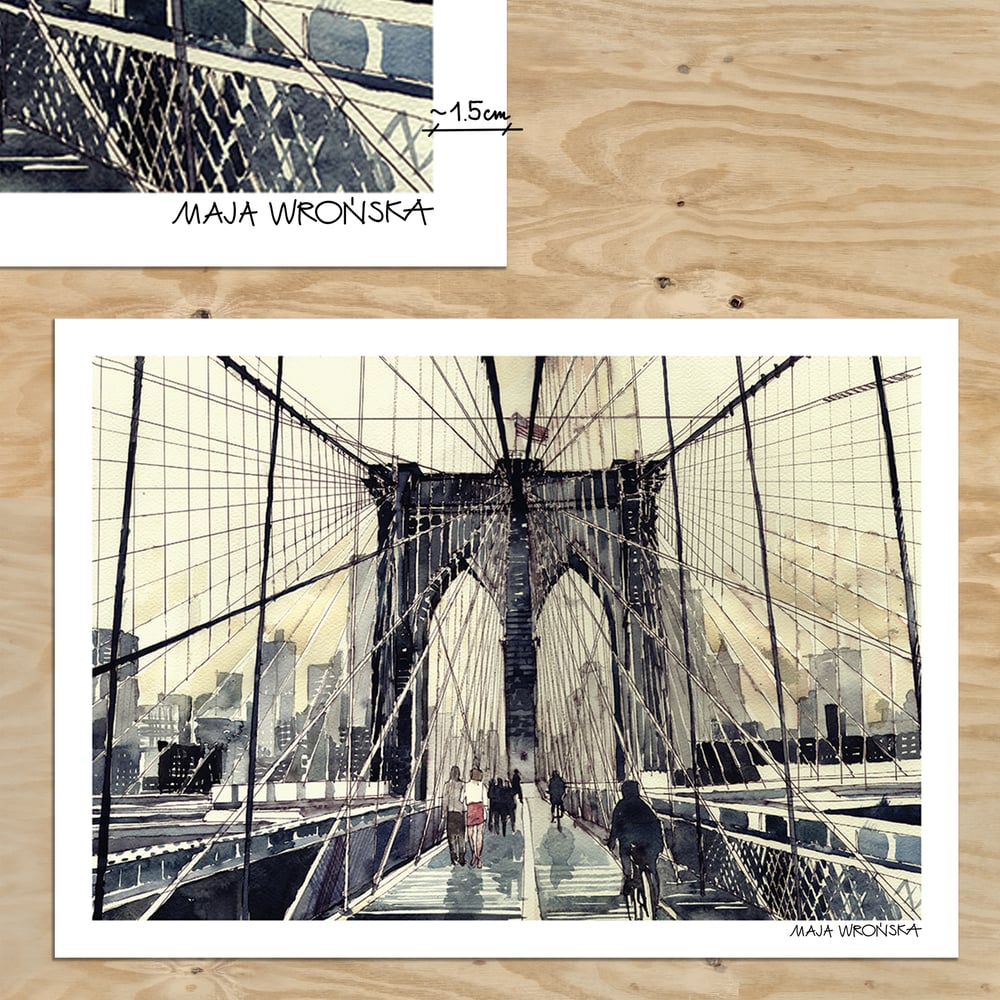 Image of Brooklyn Bridge print