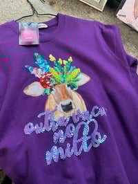 Image 3 of Suadoiro INFANTIL. Vaca bordado a man. Talla 7/8anos. En STOCK