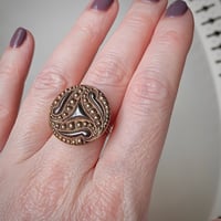 Image 1 of "The Dreamer" Statement Button Ring