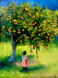 Where the Orange Trees Grow Print