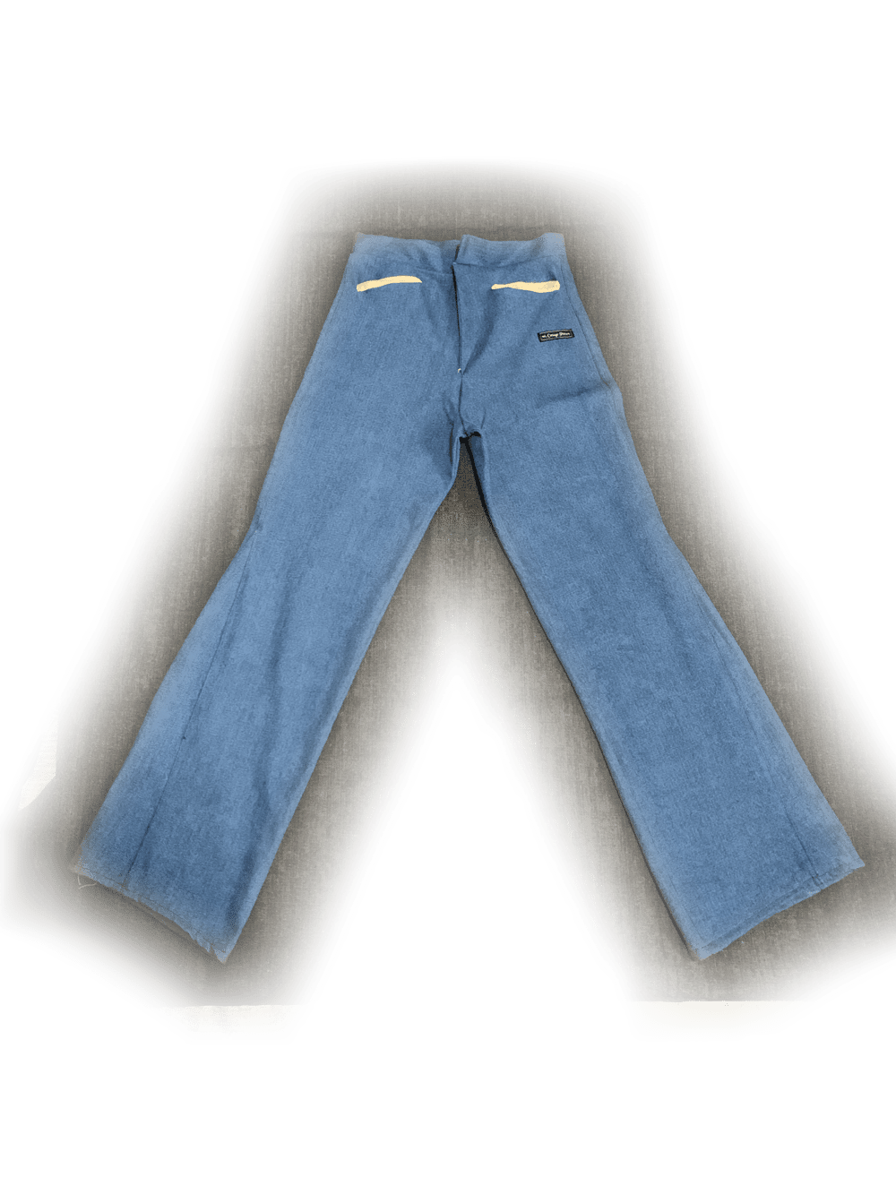 Image of Flared Leg Blue Denim Sample 