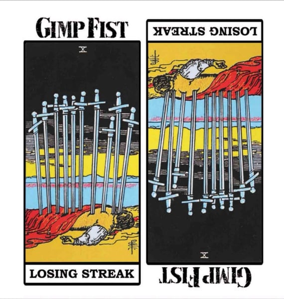 Image of Gimp Fist - Losing Streak black vinyl. Presale 