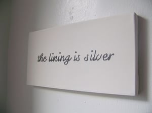 Image of Custom Order: Stitched Canvas Wall Quote