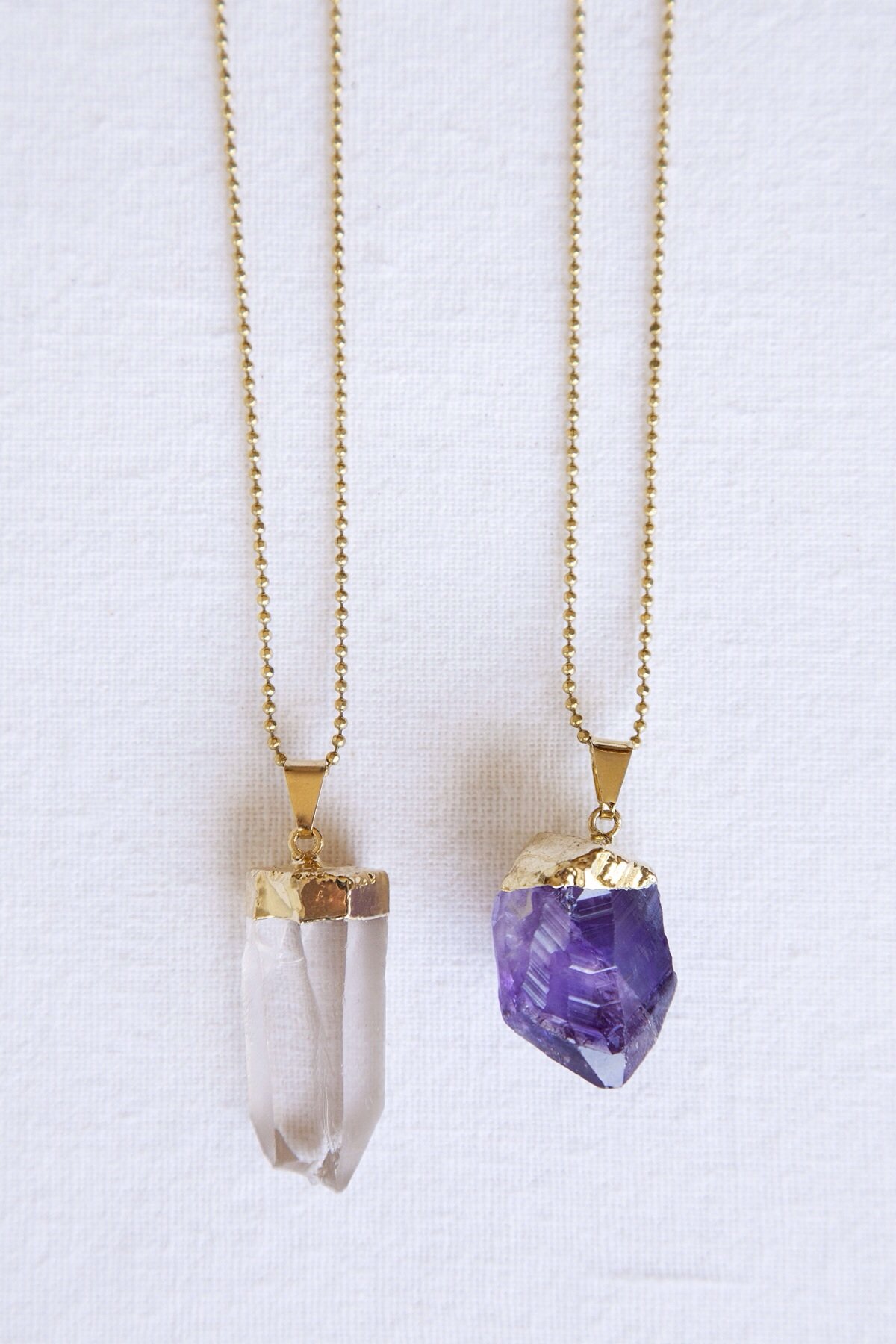Image of Crystal Chunk Necklace//
