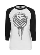 Image of Evolove Logo Baseball T - White with Black