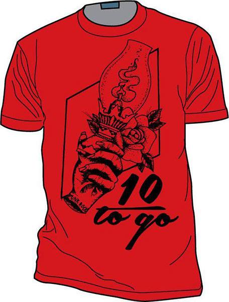 Image of 10 To Go Red/T-Shirt