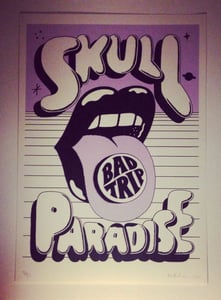 Image of *Limited edition* "Skull Paradise" Screen Printed poster A2