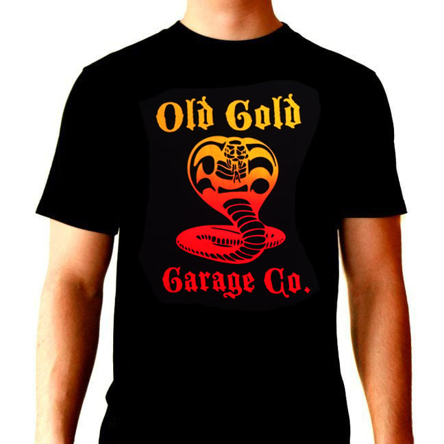 Image of NEW! Old Gold "Cobra King" T-shirt /hand pulled yellow to red