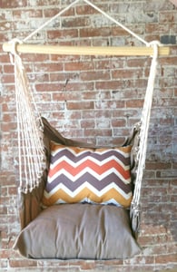 Image of Hammock Swing Chair - Chevron