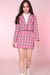 Image of Made To Order - Cher Pink Tartan Blazer